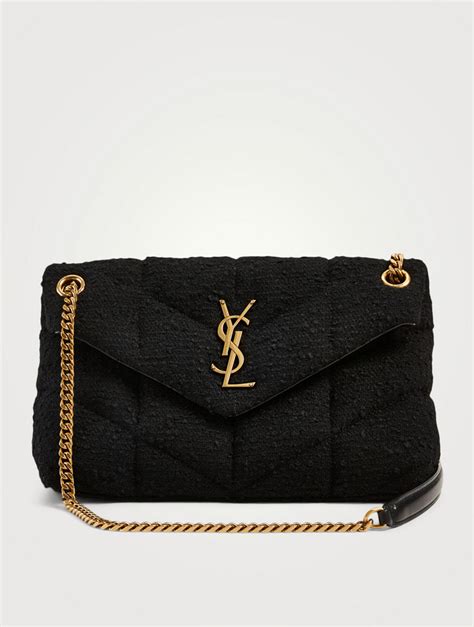 ysl wool shoulder bag